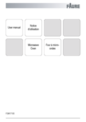 FAURE FSM17100 Notice D'utilisation