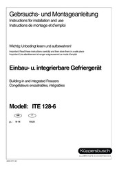 Kuppersbusch ITE 128-6 Instructions De Montage Et D'emploi