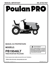 Poulan Pro PB19546LT Manuel Du Propriétaire