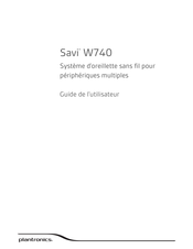 Plantronics Savi W740 Guide De L'utilisateur