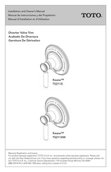 Toto Keane TS211X Manuel D'installation Et D'utilisation