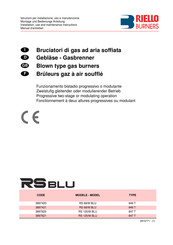 Riello Burners RS 120/M BLU Manuel D'entretien