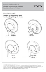 Toto Wyeth TS230P Manuel D'installation Et D'utilisation