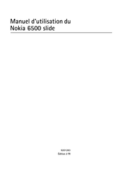 Nokia 6500 slide Manuel D'utilisation
