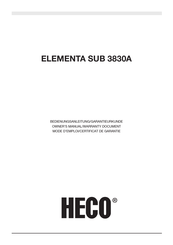 Heco ELEMENTA SUB 3830A Mode D'emploi