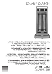 Olimpia splendid SOLARIA CARBON Instructions Pour L'installation