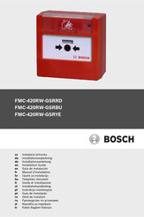 Bosch FMC-420RW-GSRRD Manuel D'installation