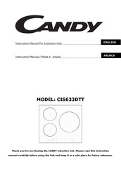 Candy CIS633DTT Mode D'emploi