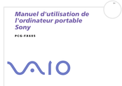 Sony VAIO PCG-FX605 Manuel D'utilisation