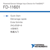 National Instruments FD-11601 Démarrage Rapide
