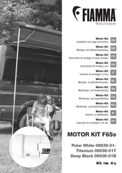 Fiamma MOTOR KIT F65s 06536-01 Instructions De Montage Et Mode D'emploi