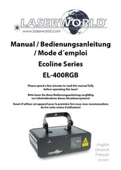 Laserworld Ecoline EL-400RGB Mode D'emploi