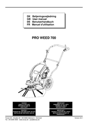 Texas A/S PRO WEED 700 Manuel D'utilisation