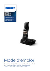 Philips D460 Mode D'emploi