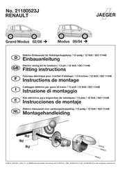 Jaeger 21180523J Instructions De Montage