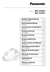 Panasonic MC-CG663 Instructions D'utilisation