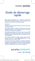 Alcatel Onetouch 6012D Guide De Démarrage Rapide