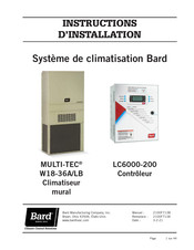 Bard LC6000-200 Instructions D'installation