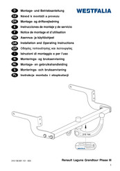 Westfalia 316 156 691 101 Notice De Montage Et D'utilisation