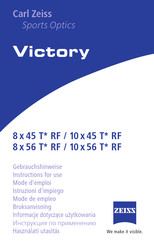 Zeiss Victory 10x45T RF Série Mode D'emploi