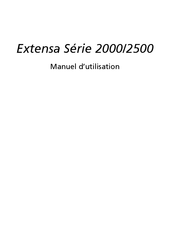 Acer Extensa 2000 Série Manuel D'utilisation