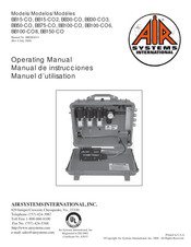 AIR SYSTEMS INTERNATIONAL BB150-CO Manuel D'utilisation