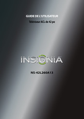Insignia NS-42L260A13 Guide De L'utilisateur