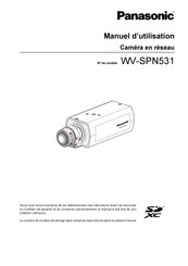 Panasonic WV-SPN531 Manuel D'utilisation