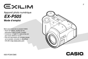 Casio Exilim EX-P505 Mode D'emploi