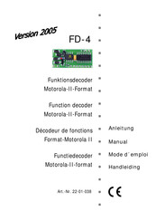Tams Elektronik FD-4 Mode D'emploi
