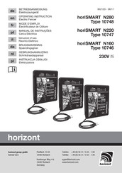 Horizont horiSMART N280 Mode D'emploi
