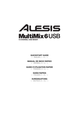 Alesis MultiMix 6 Guide D'utilisation Rapide