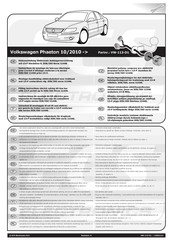ECS Electronics VW-113-D1 Instructions De Montage