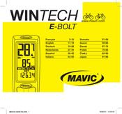 Mavic WINTECH E-BOLT Mode D'emploi