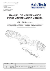 AxleTech STE-R015R Manuel De Maintenance