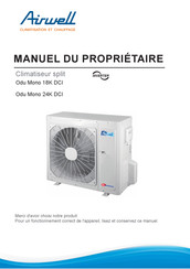 Airwell Odu Mono 24K DCI Manuel Du Propriétaire