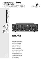 Monacor PA-12040 Mode D'emploi