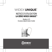Widex UNIQUE U-FS Notice D'utilisation