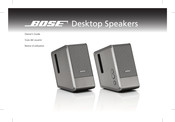 Bose Desktop Speakers Notice D'utilisation