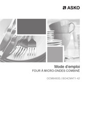 Asko OCM8493S Mode D'emploi