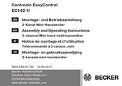 Becker Centronic EasyControl EC142-II Notice De Montage Et D'utilisation