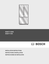 Bosch B36IT71SNS Instructions D'installation