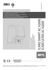 BFT ICARO SMART AC A2000 Instructions D'utilisation Et D'installation