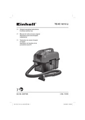 EINHELL TE-VC 18/10 Li Traduction Du Mode D'emploi D'origine