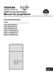 Toshiba HWS-P805XWHM3-E Manuel Du Propriétaire