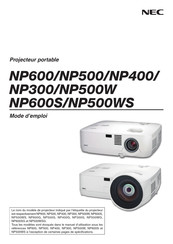 NEC NP500WS Mode D'emploi