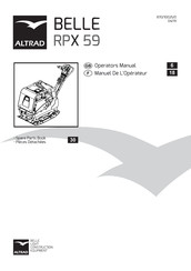 Altrad BELLE RPX 59 Manuel De L'opérateur