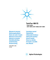 Agilent Technologies TwisTorr 404 FS Notice De Mode D'emploi