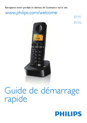 Philips B1962B/FR Guide De Démarrage Rapide