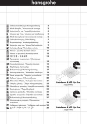 Hansgrohe Raindance E 300 1jet Eco 26239000 Mode D'emploi / Instructions De Montage